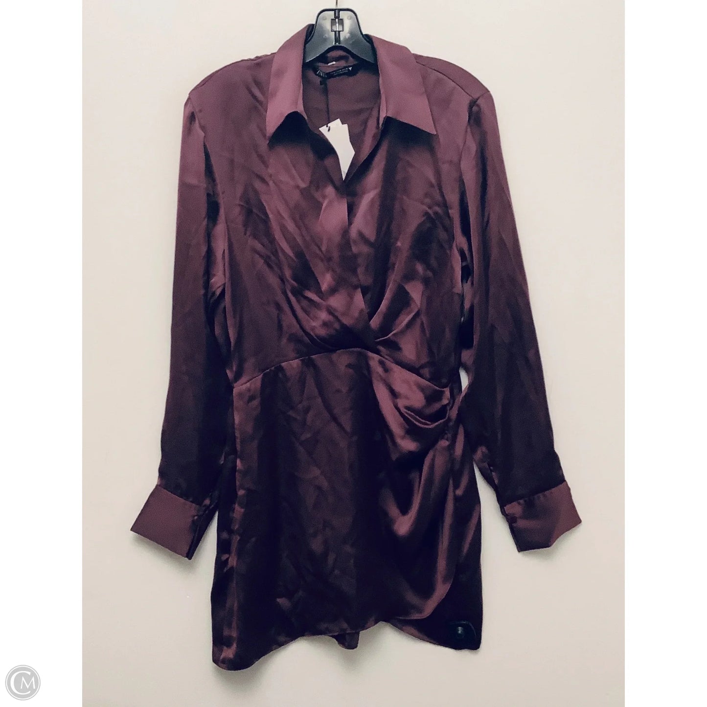 Dress Party Midi By Zara In Purple, Size: M