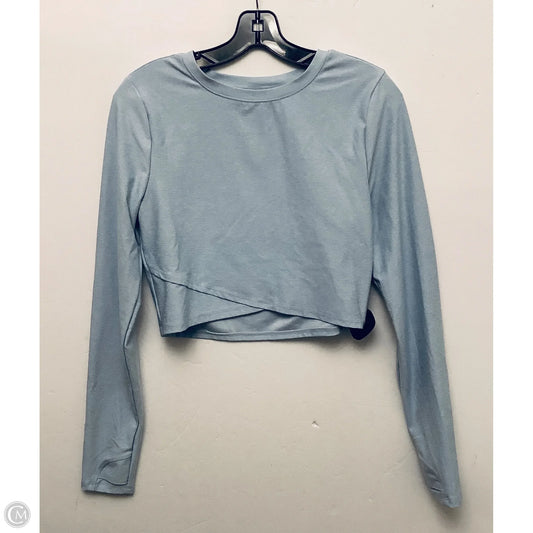 Athletic Top Long Sleeve Crewneck By Clothes Mentor In Blue, Size: L