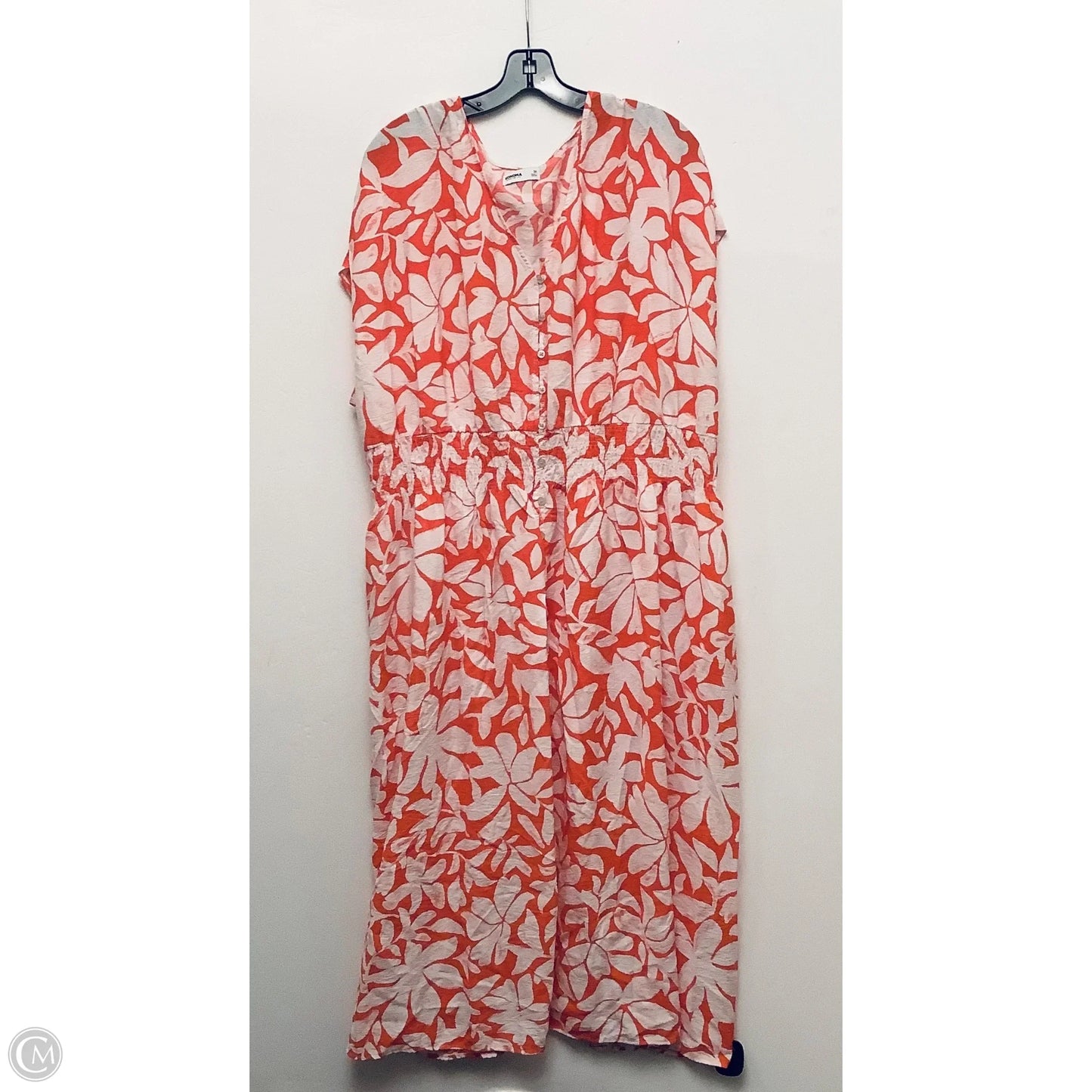 Dress Casual Maxi By Sonoma In Pink & White, Size: 3x