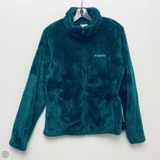 Jacket Fleece By Columbia In Green, Size: L