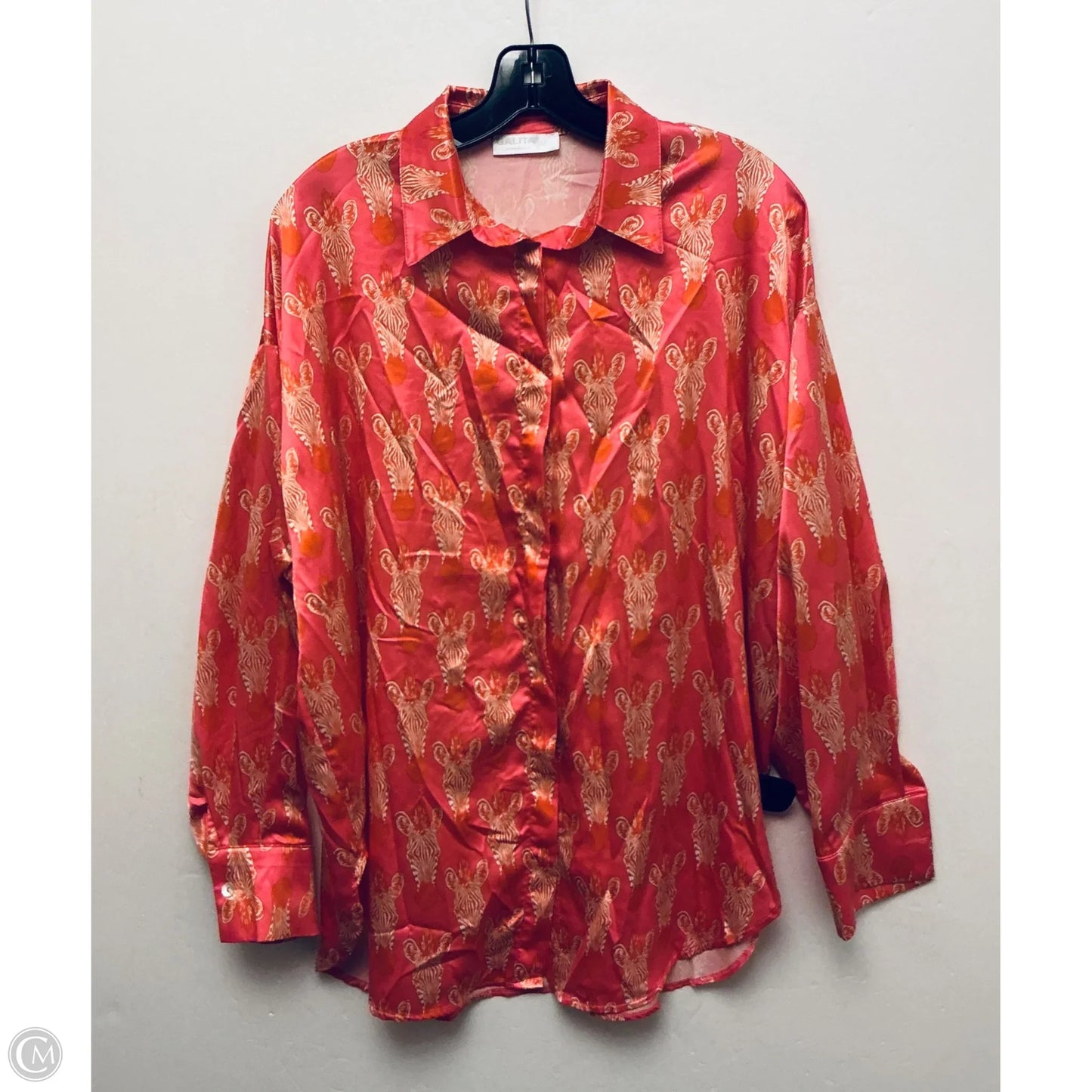 Top Long Sleeve By Clothes Mentor In Pink, Size: M