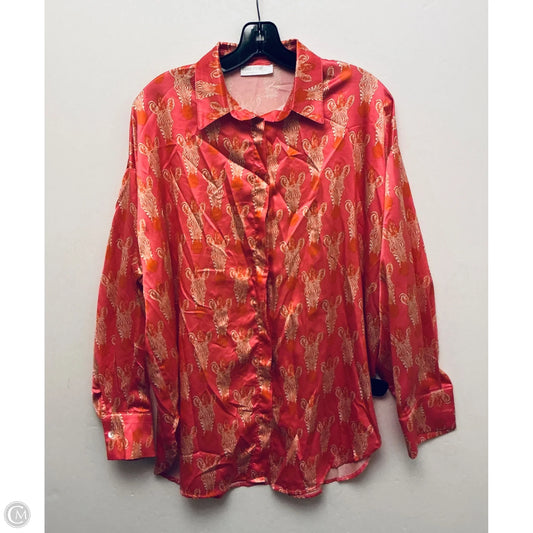 Top Long Sleeve By Clothes Mentor In Pink, Size: M