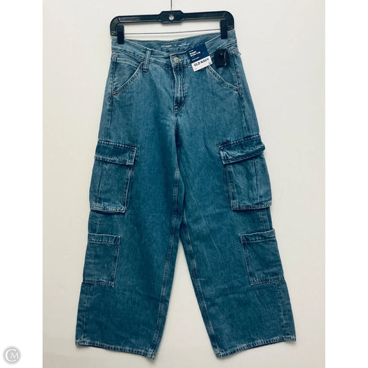 Jeans Wide Leg By Old Navy In Blue Denim, Size: 0