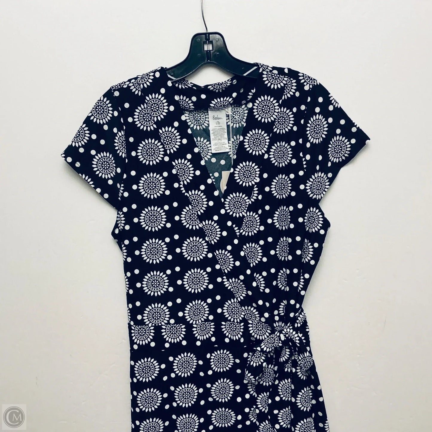 Dress Casual Midi By Boden In Black & White, Size: Xl