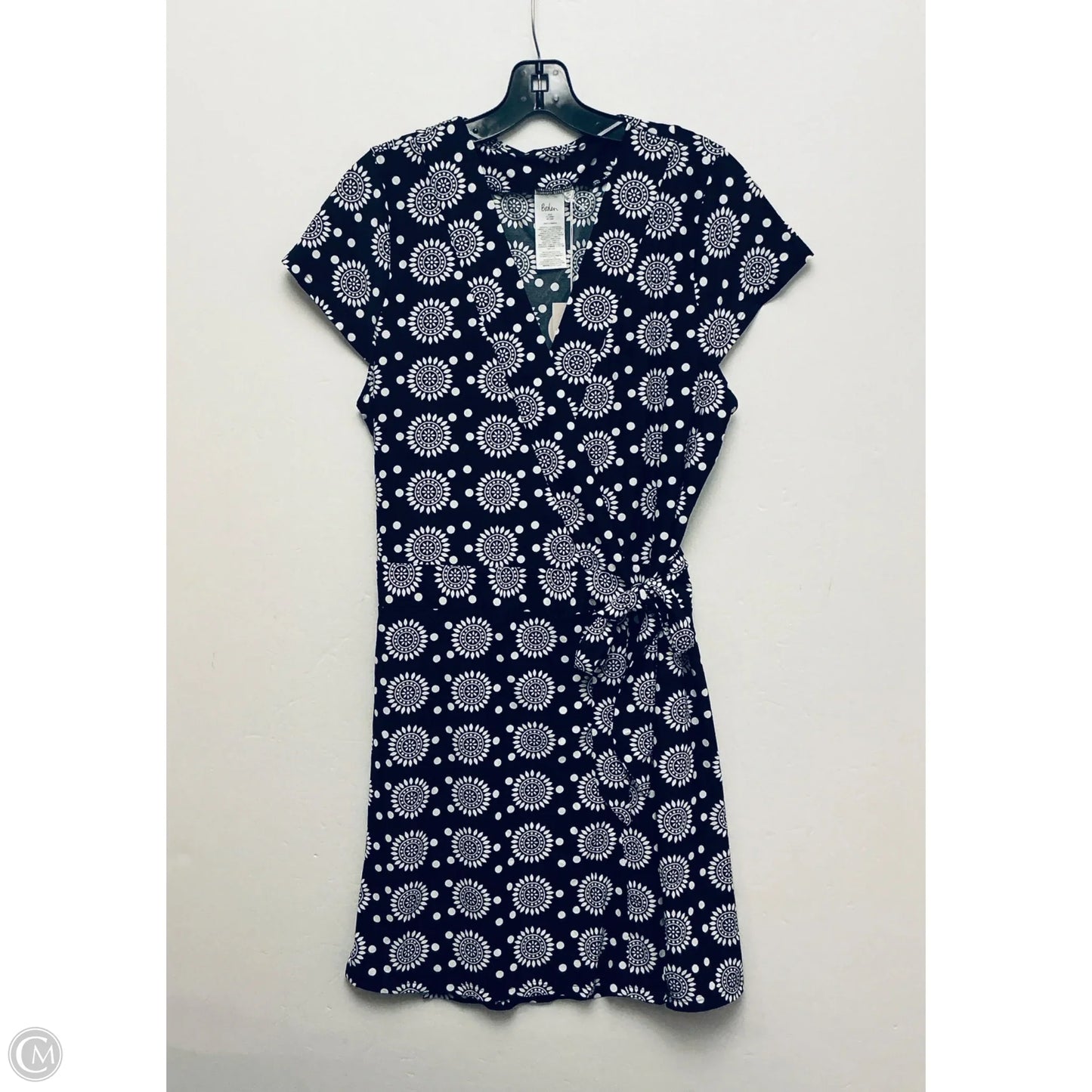 Dress Casual Midi By Boden In Black & White, Size: Xl