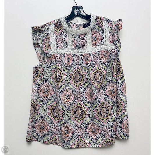 Top Short Sleeve By Lane Bryant In Multi-colored, Size: Xl