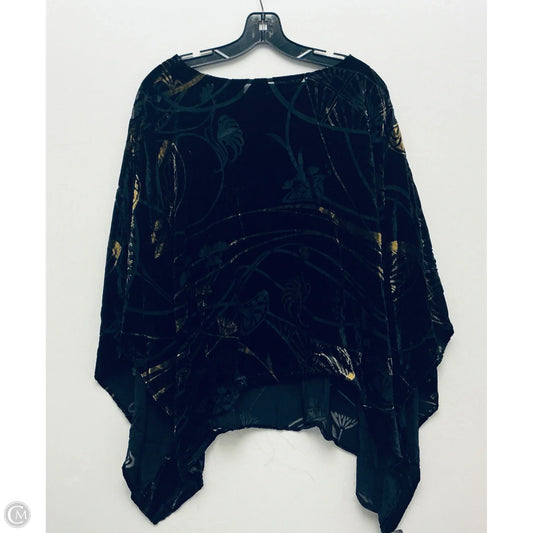 Top Short Sleeve By Chicos In Black & Gold, Size: L