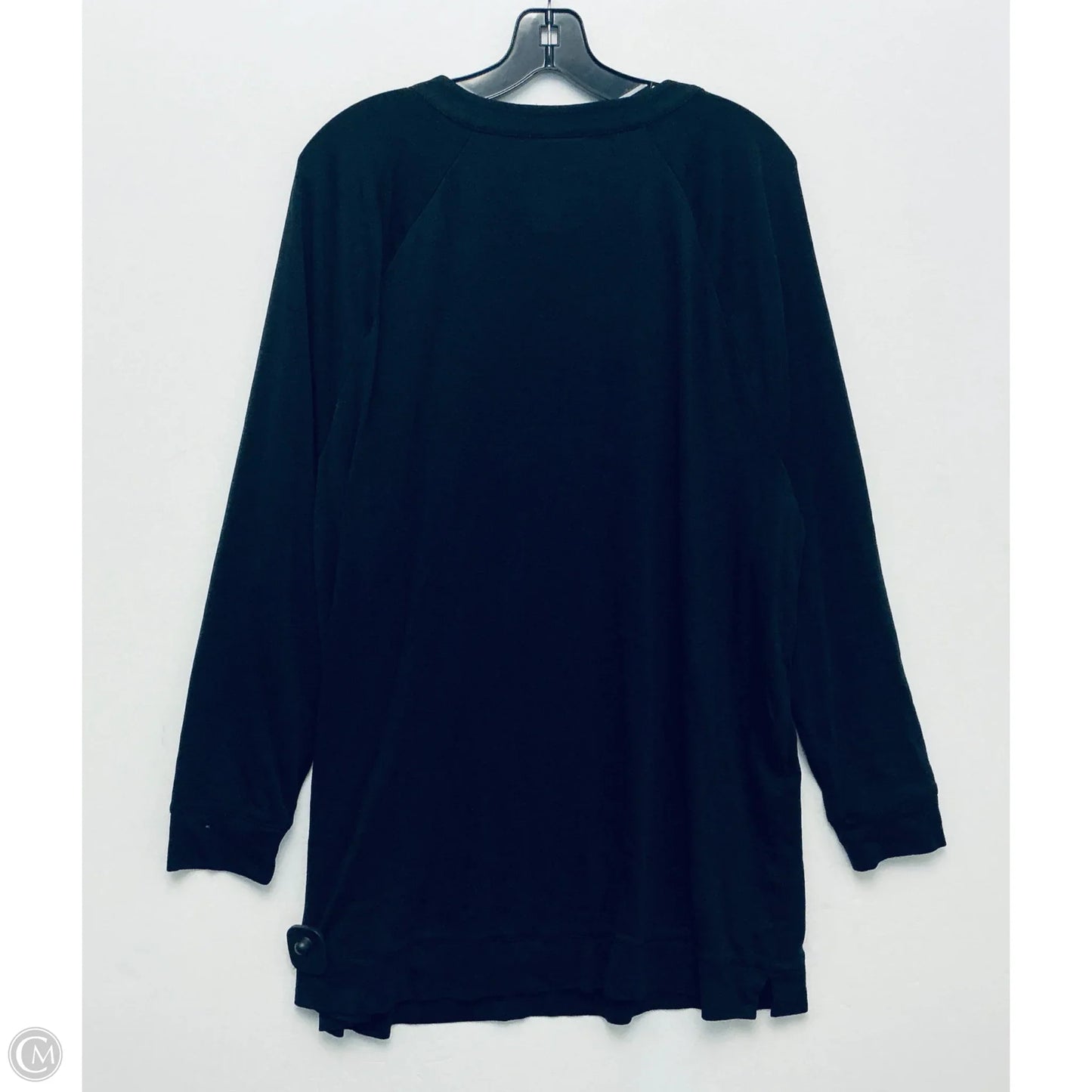 Top Long Sleeve By Chicos In Black, Size: Xxl