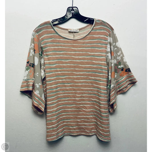 Top Short Sleeve By Clothes Mentor In Striped Pattern, Size: S