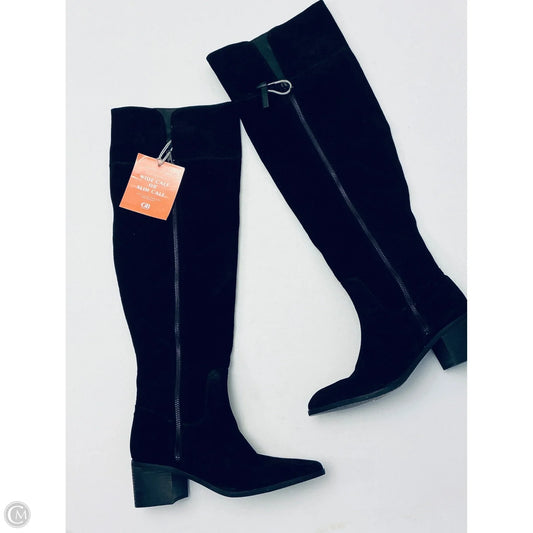 Boots Leather By Gianni Bini In Black, Size: 9.5