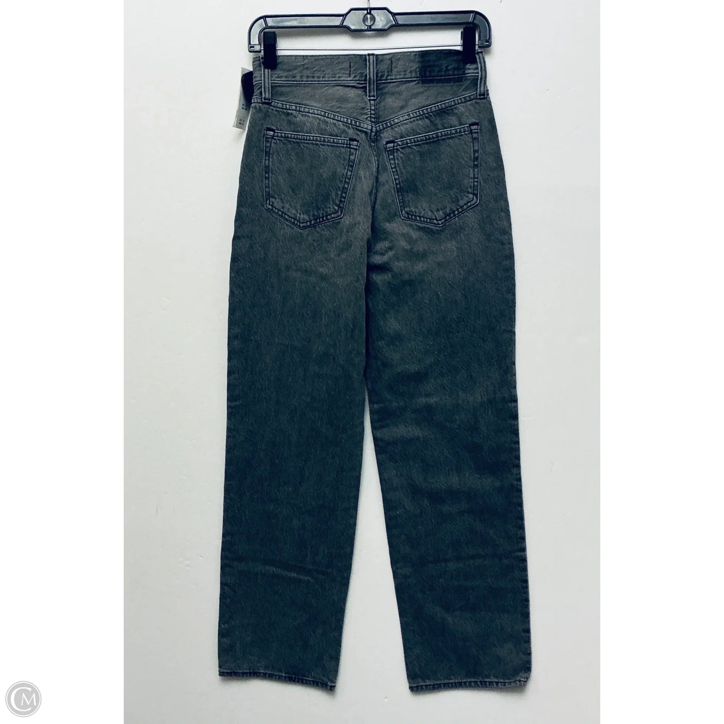 Jeans Straight By Abercrombie And Fitch In Black Denim, Size: 0