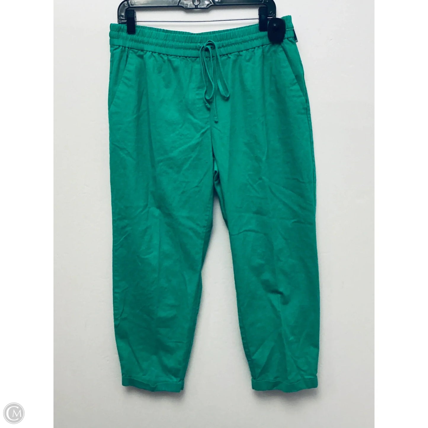 Pants Linen By J. Crew In Green, Size: 14