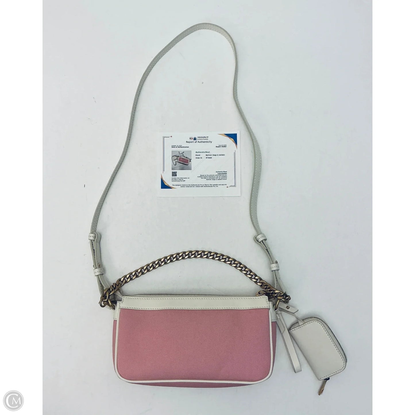 Handbag Luxury Designer By Balmain, Size: Small