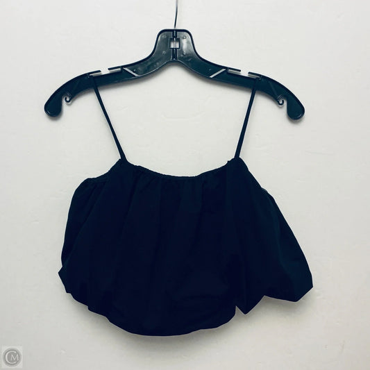 Top Sleeveless By H&m In Black, Size: S