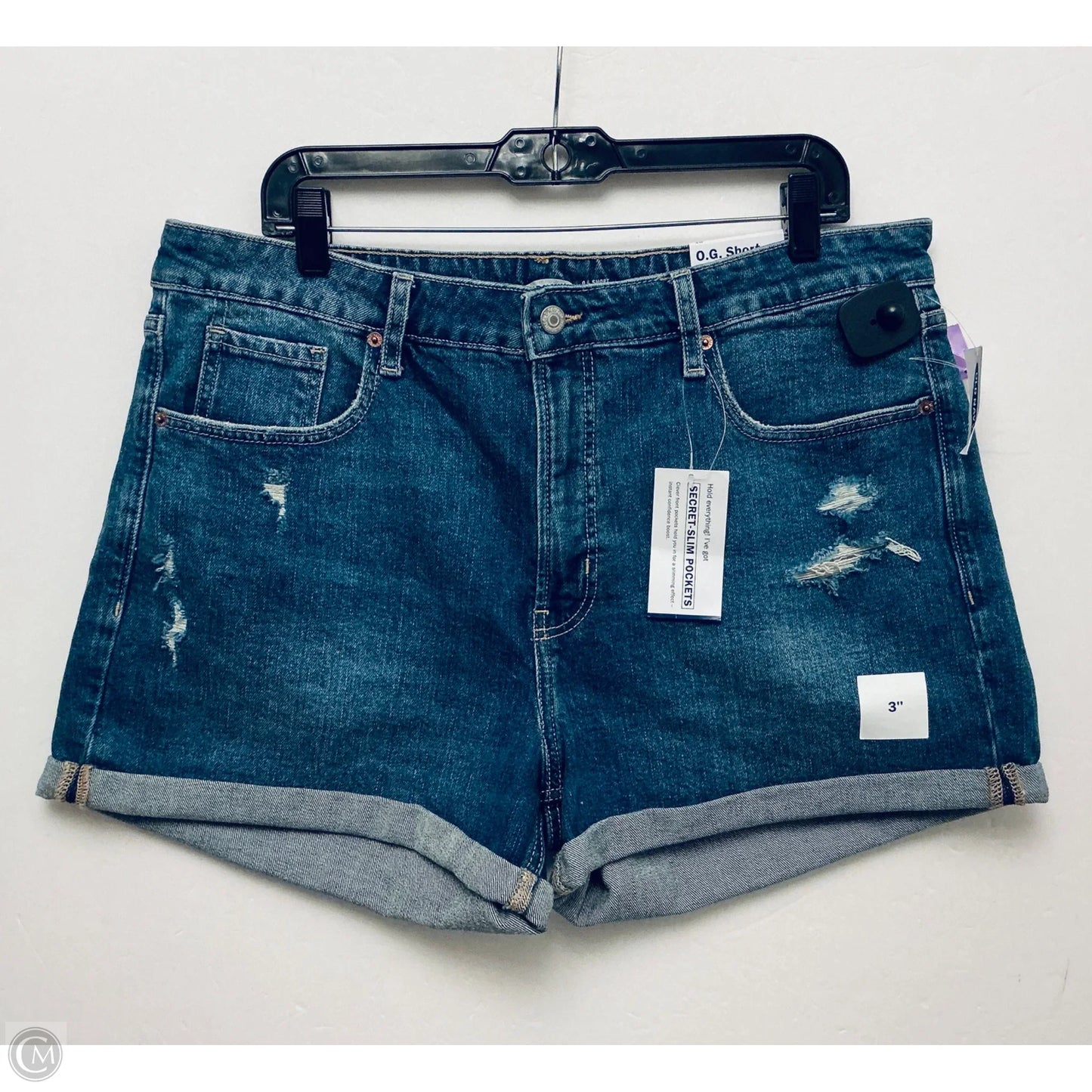 Shorts By Old Navy In Blue Denim, Size: 16
