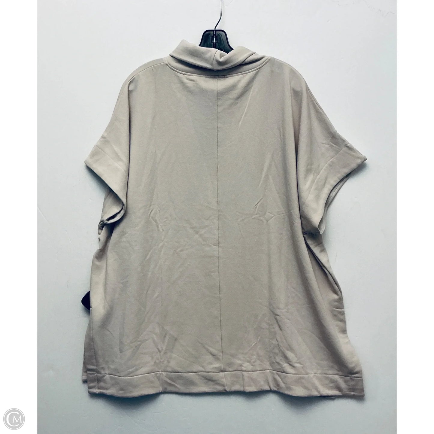 Top Short Sleeve By Mono B In Cream, Size: 2x