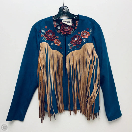 Jacket Other By Savanna Jane In Blue, Size: L