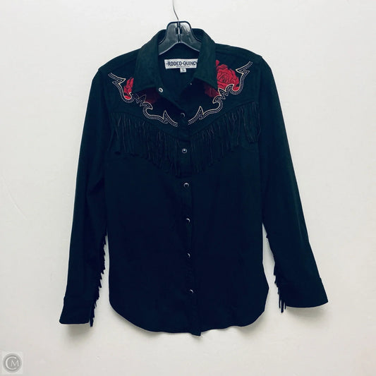 Top Long Sleeve By Clothes Mentor In Black, Size: L