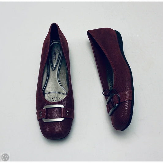 Shoes Flats By Clothes Mentor In Red, Size: 9.5
