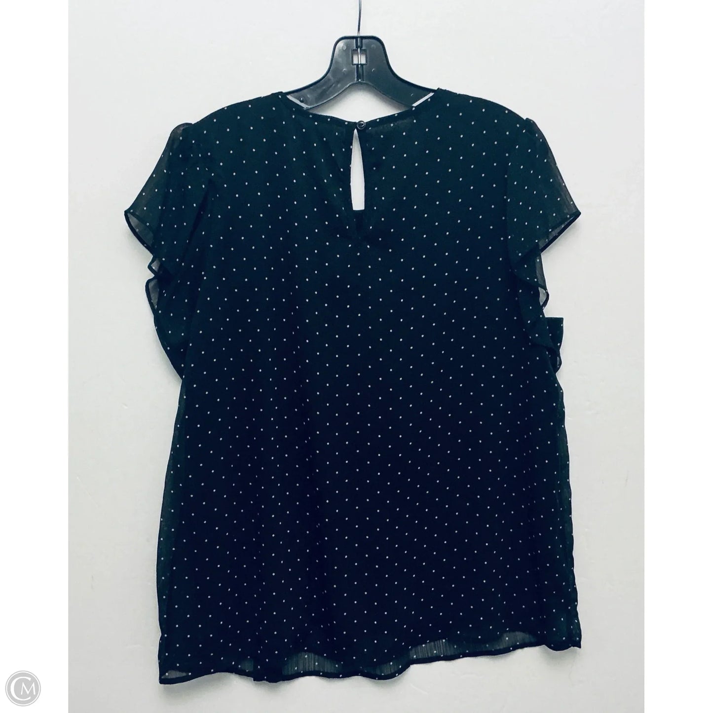 Top Short Sleeve By Tamara H In Black, Size: Xl