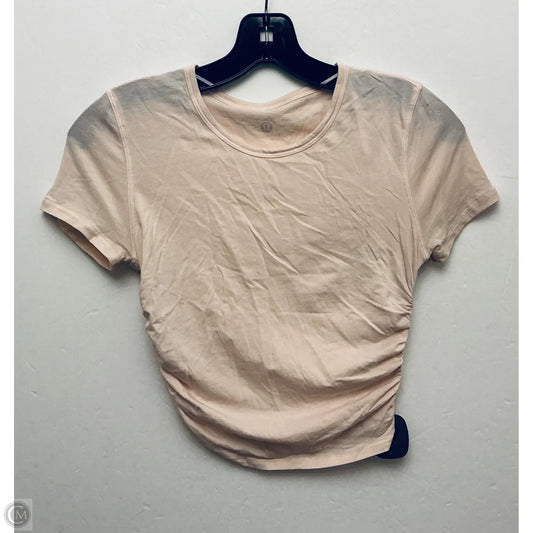 Top Short Sleeve Basic By Lululemon In Pink, Size: Xs