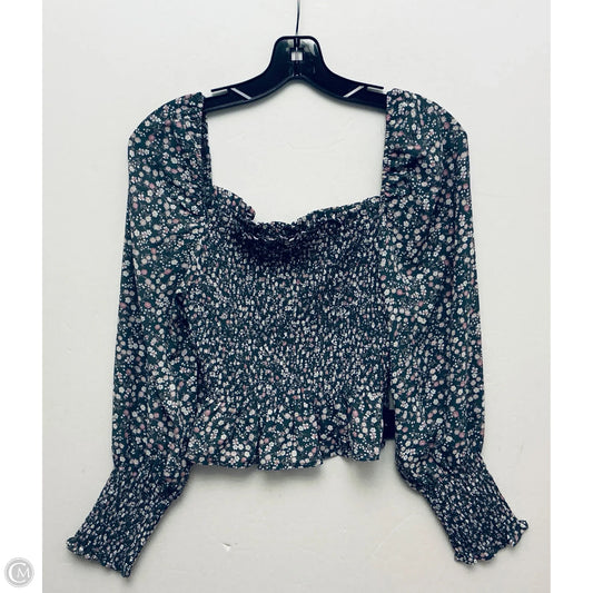 Top Long Sleeve By Shinestar In Grey & Purple, Size: M