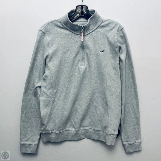 Sweatshirt Collar By Vineyard Vines In Grey, Size: L