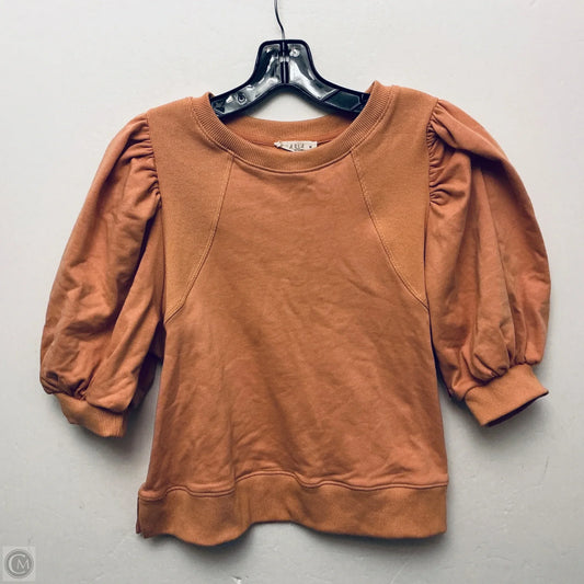 Top Short Sleeve By Illa Illa In Orange, Size: M