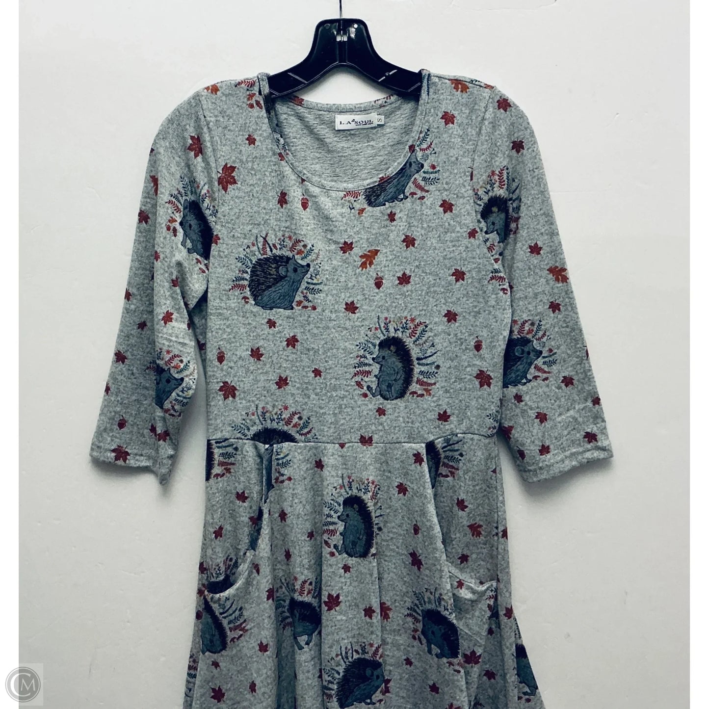 Dress Casual Midi By Clothes Mentor In Grey, Size: S