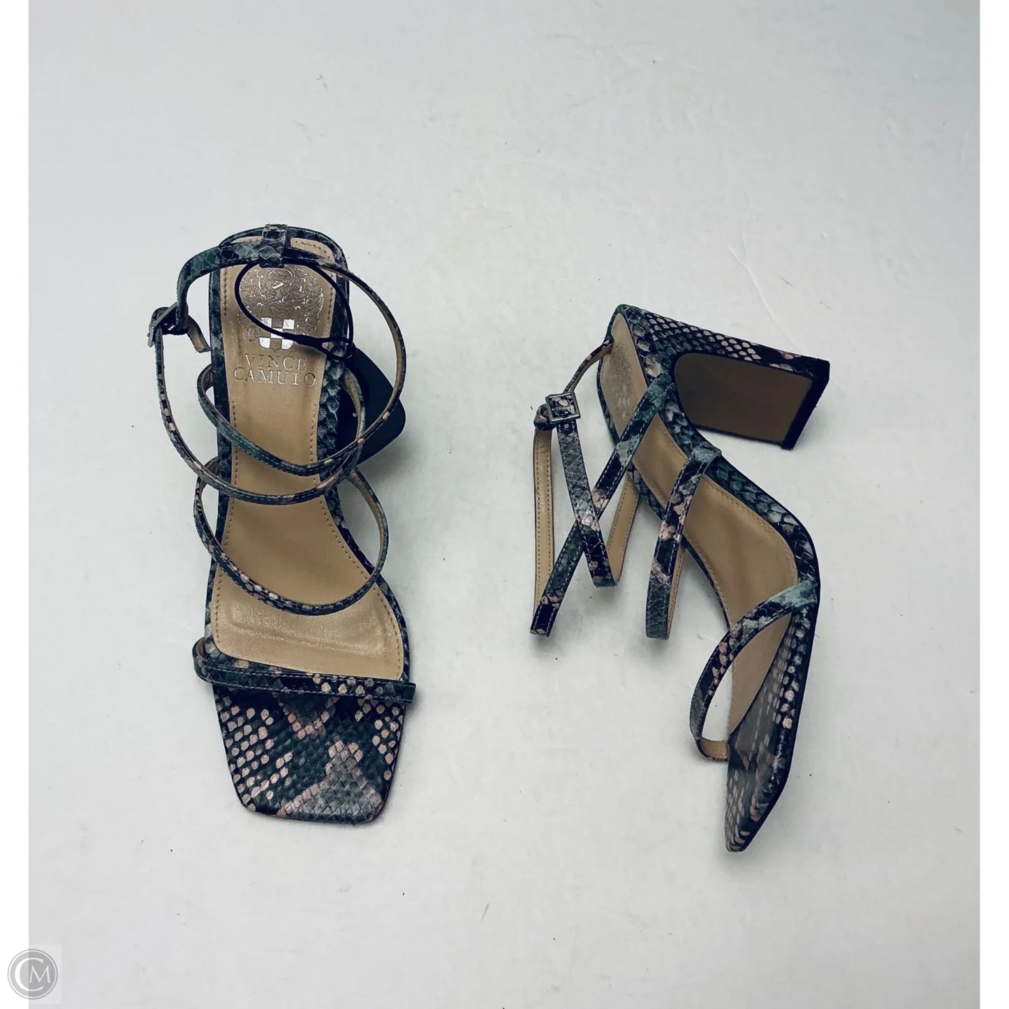 Shoes Heels Block By Vince Camuto In Snakeskin Print, Size: 7