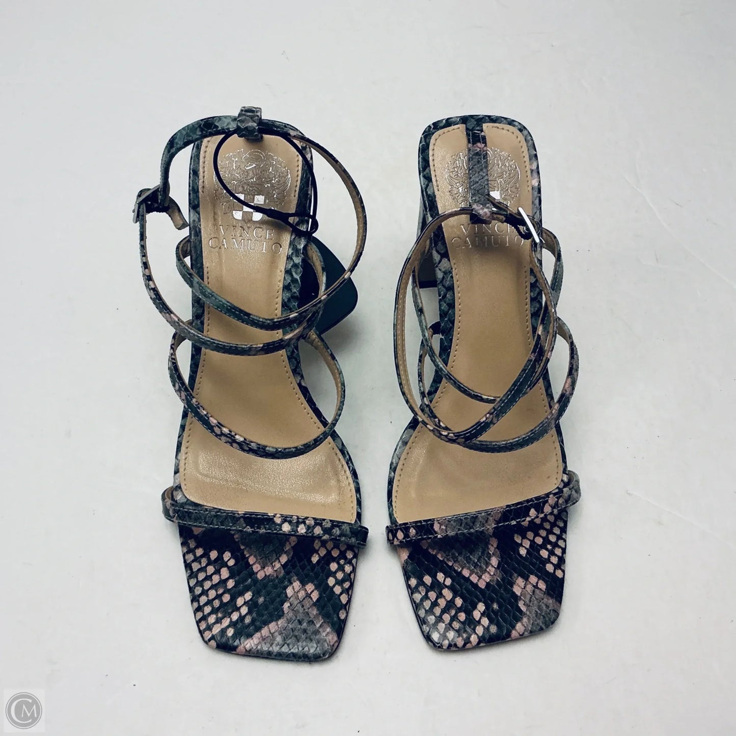 Shoes Heels Block By Vince Camuto In Snakeskin Print, Size: 7