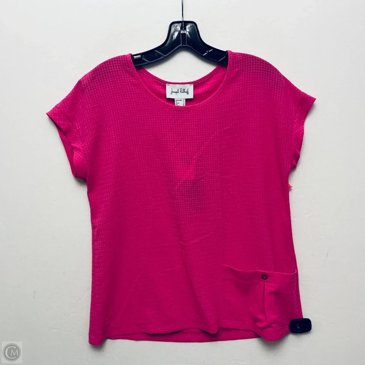 Top Short Sleeve By Joseph Ribkoff In Pink, Size: Xs