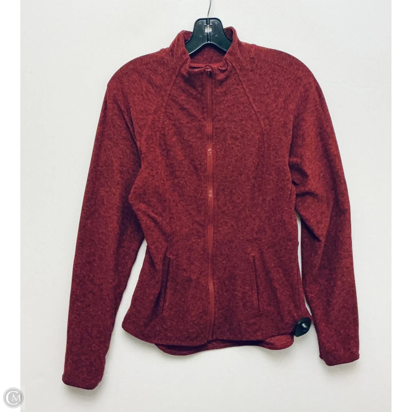 Athletic Jacket By Yogalicious In Red, Size: M