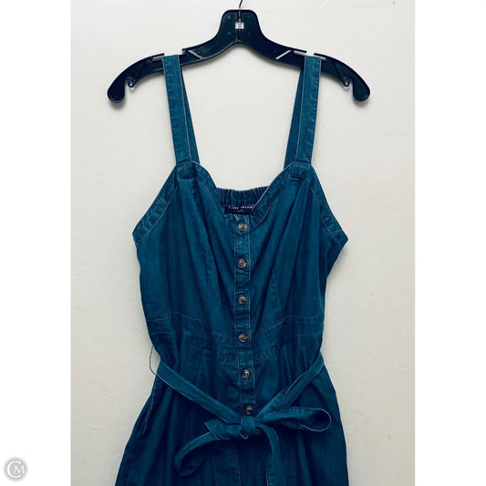 Jumpsuit By Lane Bryant In Blue Denim, Size: 14