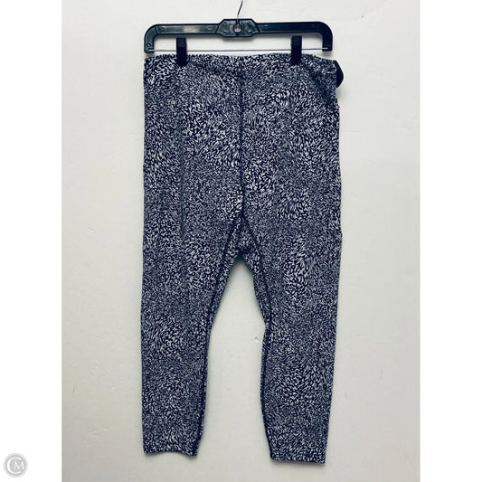 Athletic Leggings By Lululemon In Black & White, Size: 12