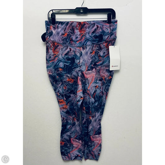 Athletic Leggings Capris By Lululemon In Multi-colored, Size: 10