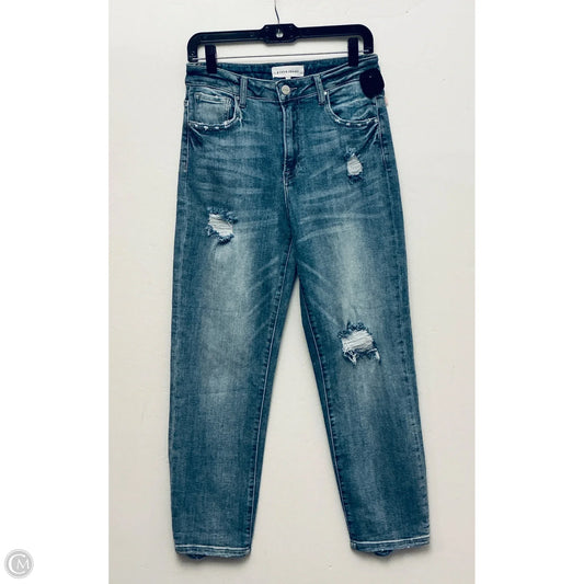Jeans Straight By Risen In Blue Denim, Size: 8