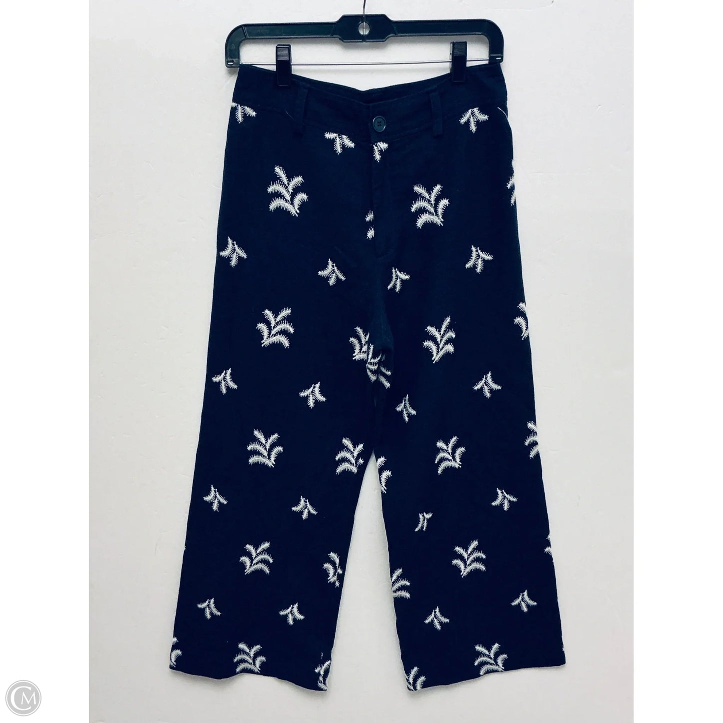 Pants Wide Leg By Elie Tahari In Navy, Size: 8