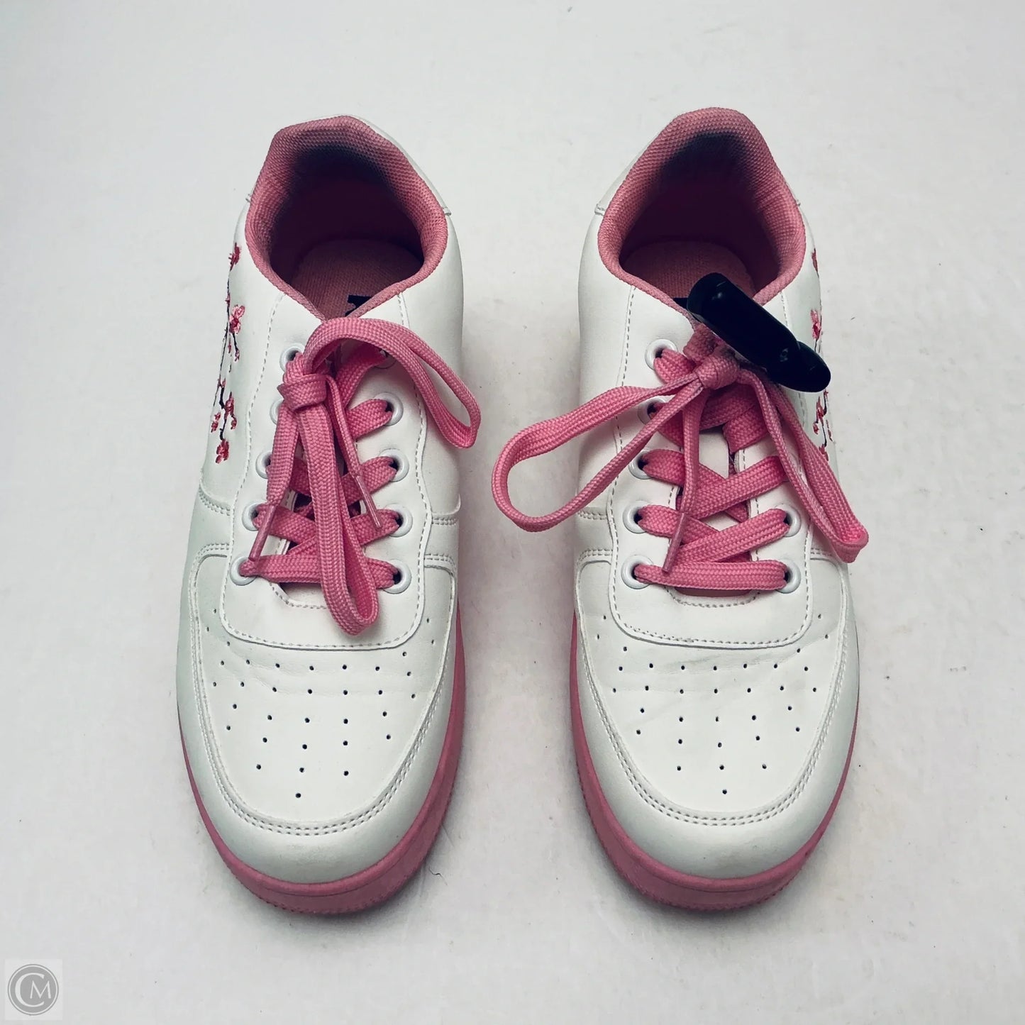 Shoes Sneakers Platform By Clothes Mentor In Pink & White, Size: 5.5