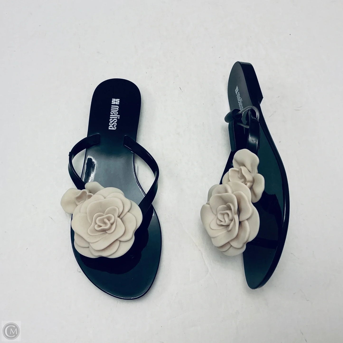 Sandals Flip Flops By Clothes Mentor In Black, Size: 5