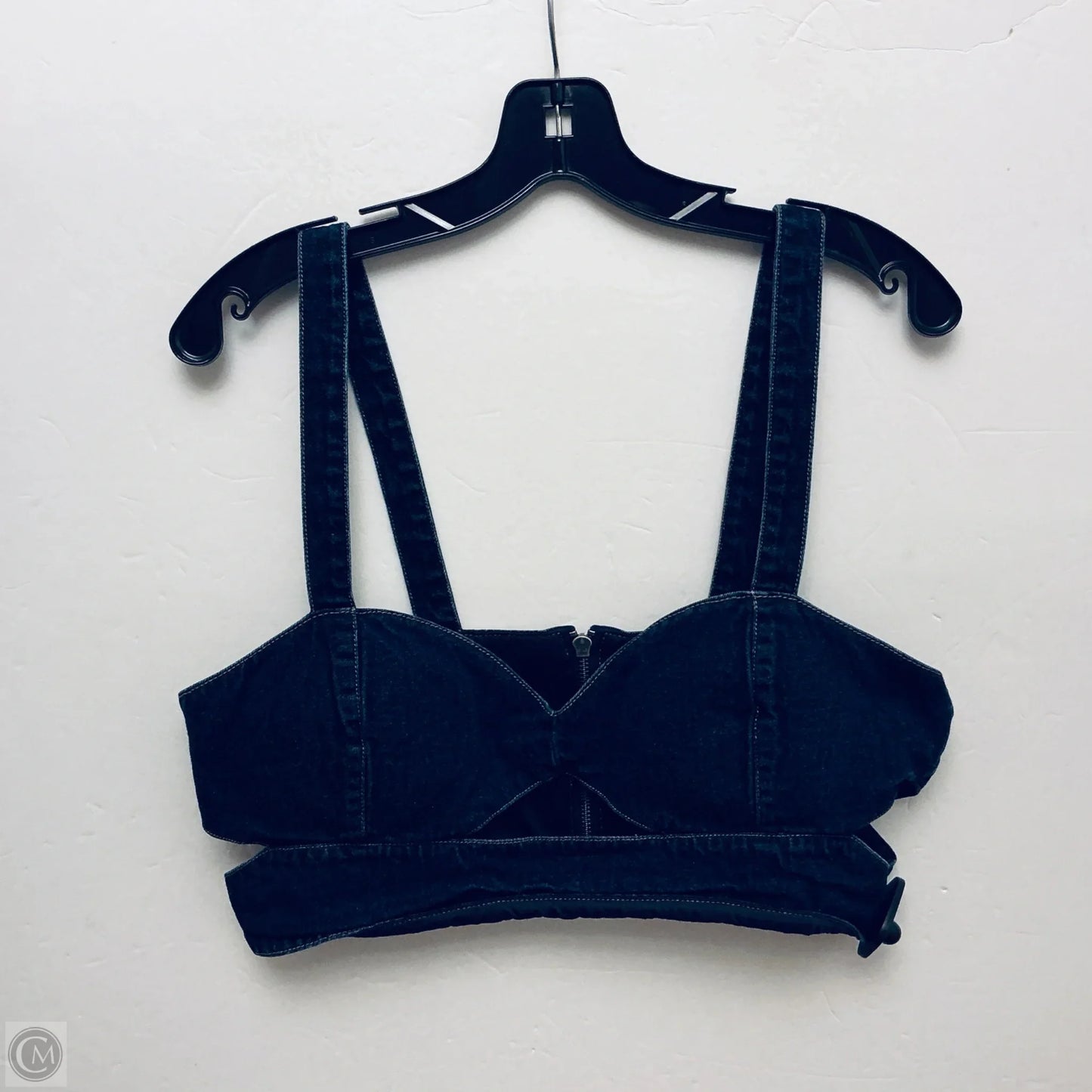Top Sleeveless By Afrm In Blue Denim, Size: L