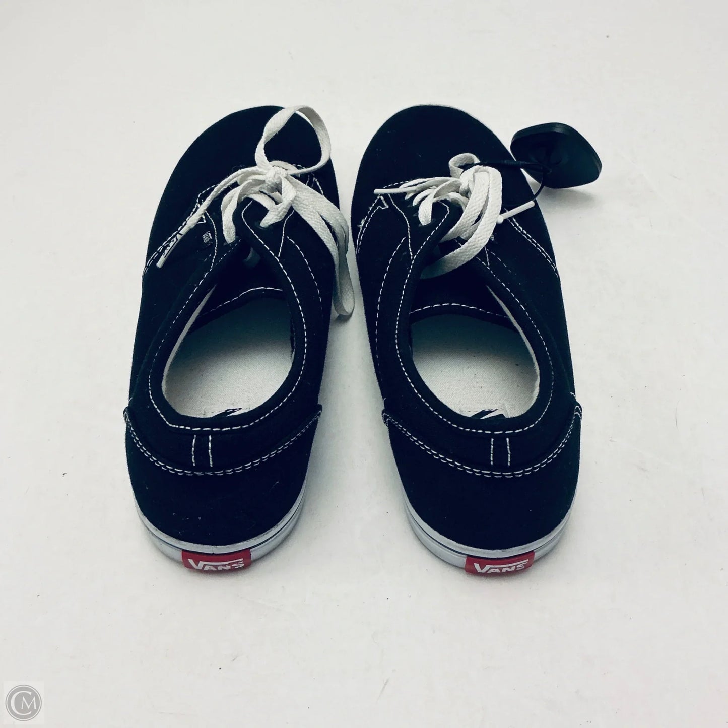 Shoes Flats By Vans In Black, Size: 10