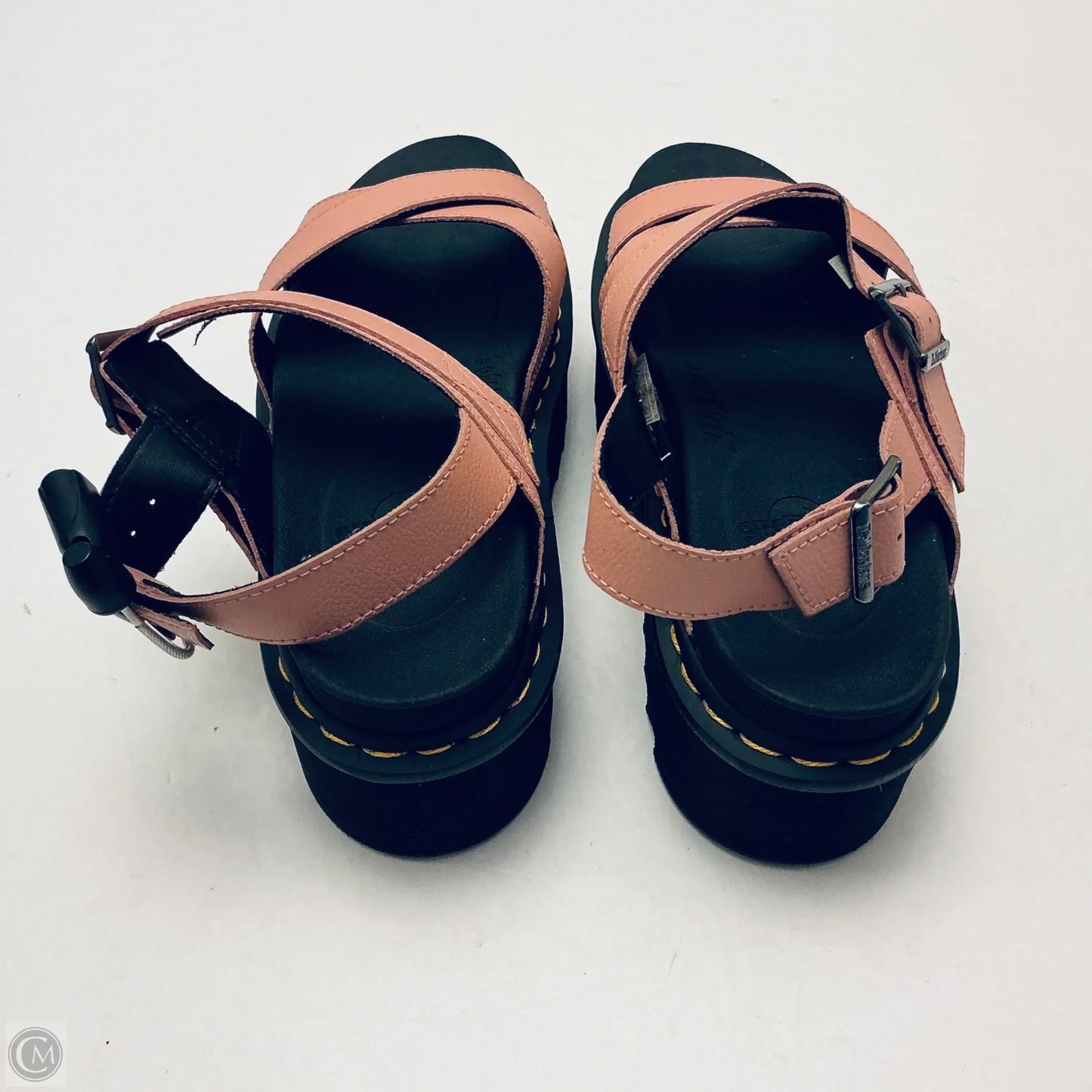 Sandals Heels Platform By Dr Martens In Pink, Size: 9