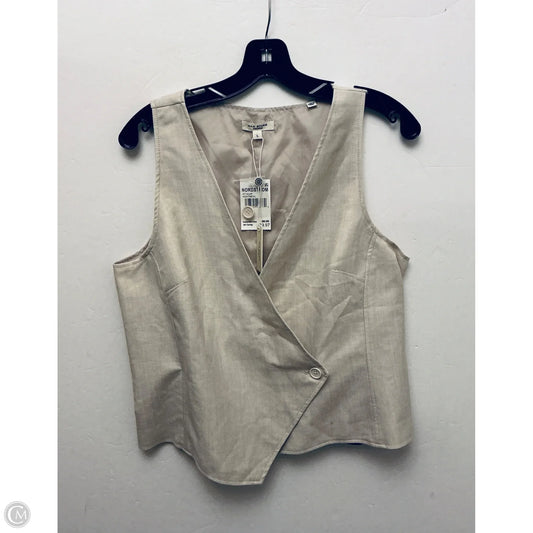 Top Sleeveless By Max Studio In Tan, Size: L