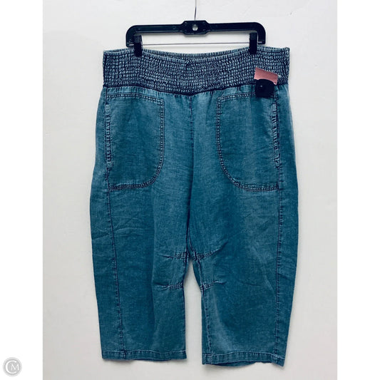 Pants Wide Leg By Pilcro In Blue Denim, Size: Xlp