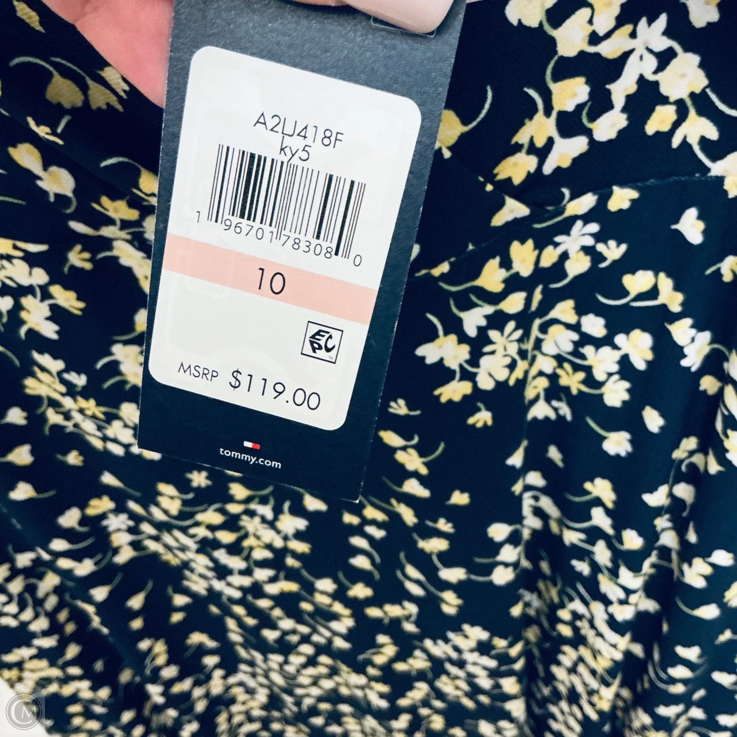 Dress Casual Midi By Tommy Hilfiger In Navy, Size: M