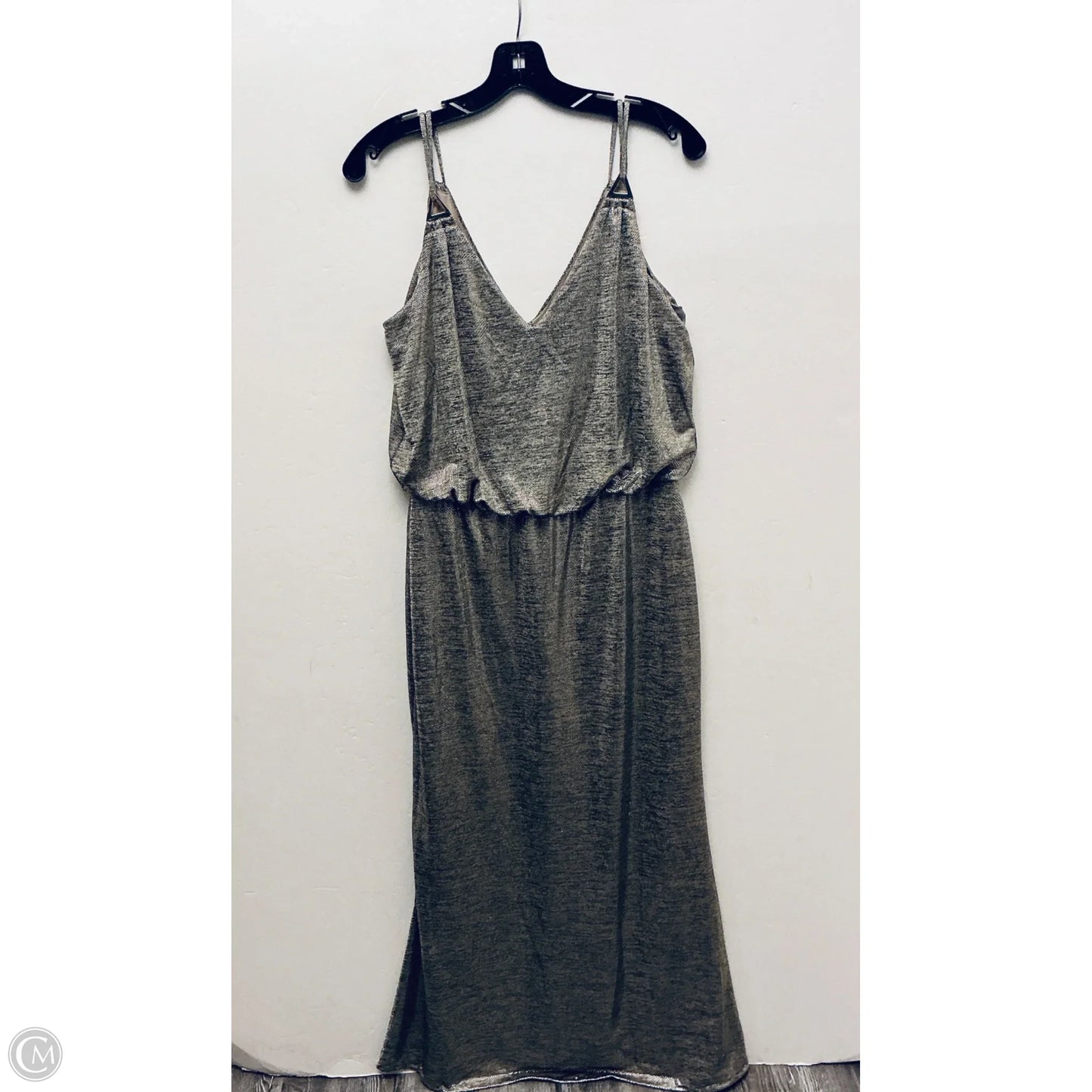 Dress Party Long By Calvin Klein In Gold, Size: L