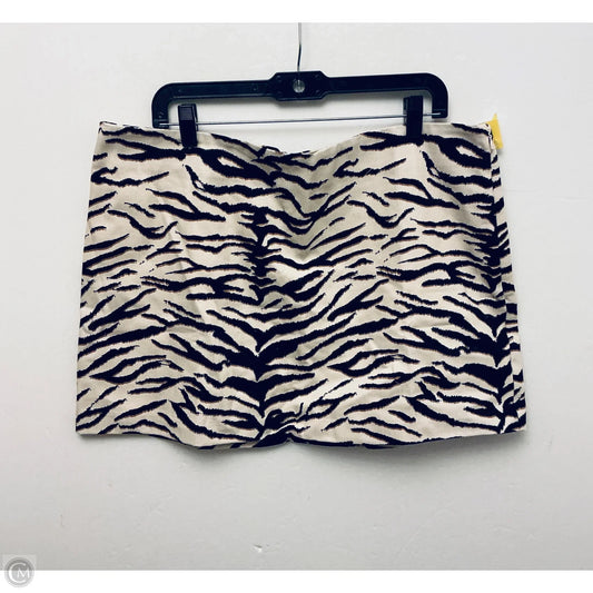 Skirt Mini & Short By H&m In Animal Print, Size: 18