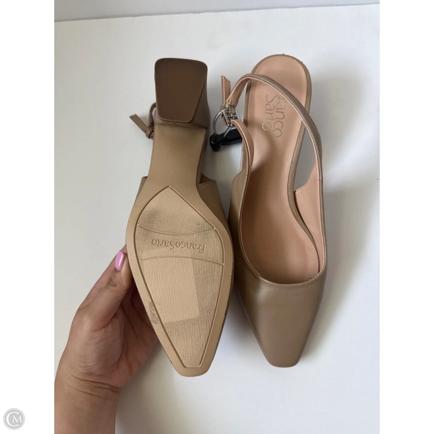 Shoes Heels Block By Franco Sarto In Tan, Size: 9