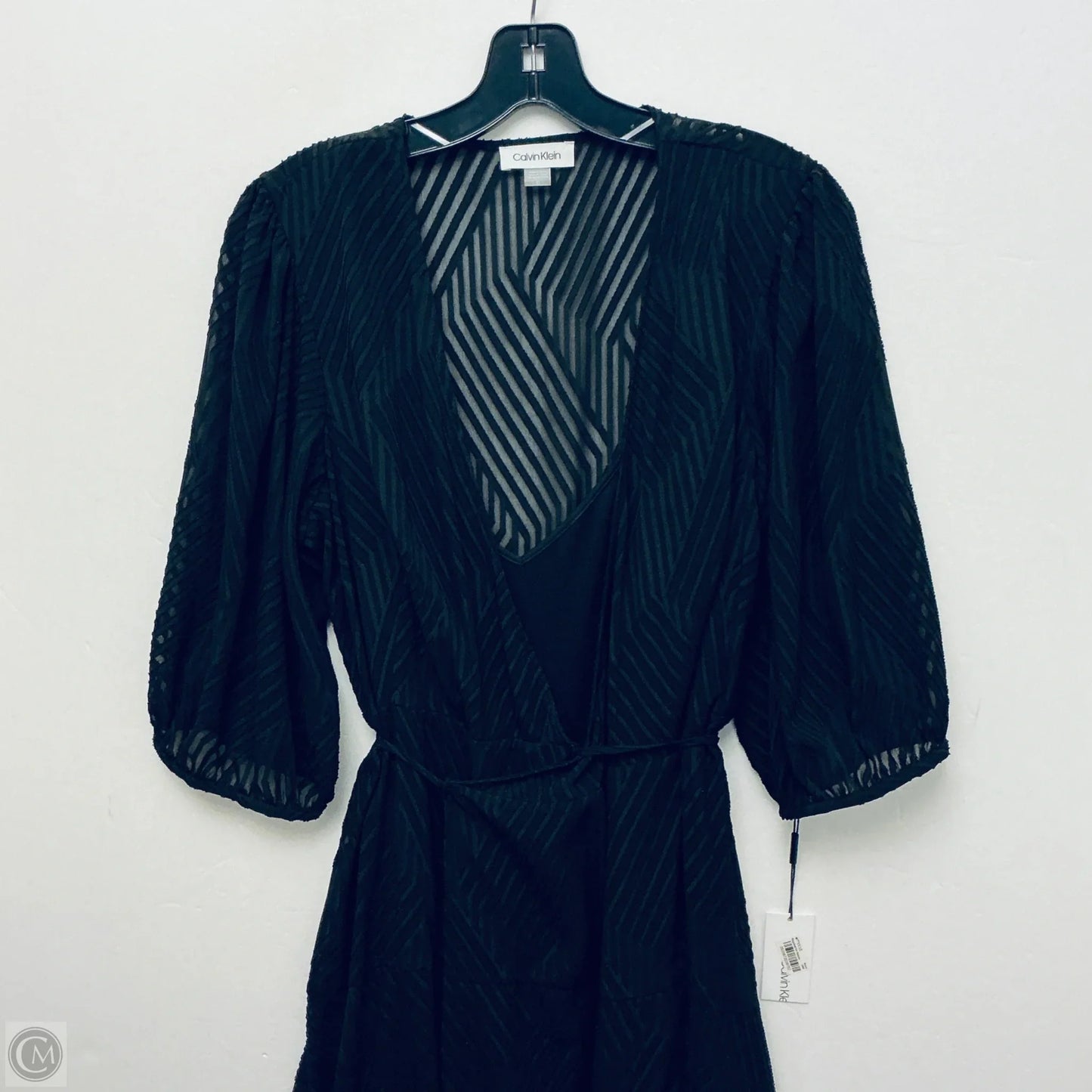Dress Party Long By Calvin Klein In Black, Size: 10